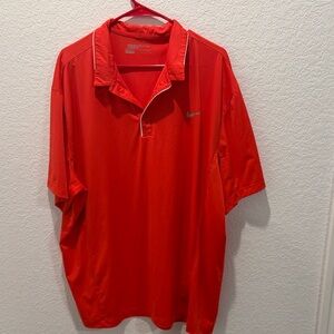Nike Men's Bright Red Polo Shirt